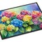 Edge Collections - 18" x 27" - Multicolor - Hydrangeas Doormat Non-Slip, Indoor Outdoor - 1 Piece